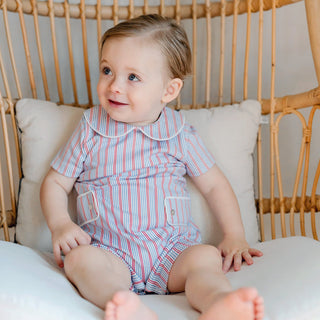 Lila and Hayes Henry Boys' Shortall - Liberty Stripe