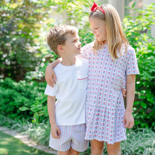 Lila and Hayes Hudson Boys' Short Set - Liberty Stripe
