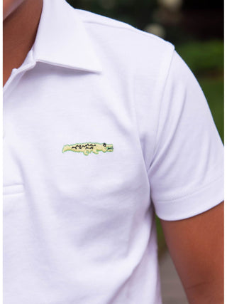 James & Lottie See you Later Alligator Knit- Alligator Polo