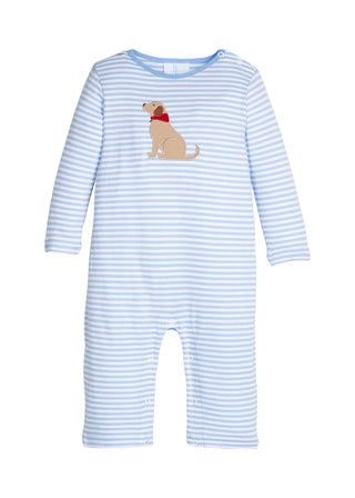 Little English - Applique Romper - Seated Lab