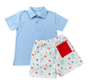 James & Lottie Keep Your Eye on the Ball Knit- Conrad Shorts