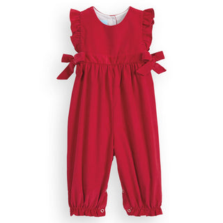 Corduroy Berkley Overall- Red