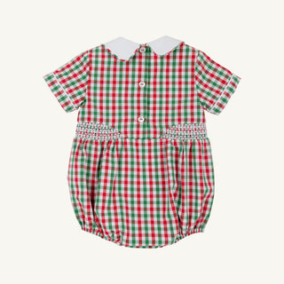 The Beaufort Bonnet Company Brentley Bubble -Richmond Red & Kiawah Kelly Green Gingham