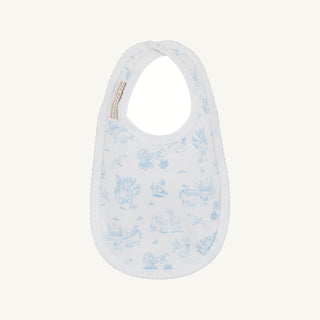 The Beaufort Bonnet Burp Me Bib - Sir Propers Sweet Arrival (Beale Street Blue)