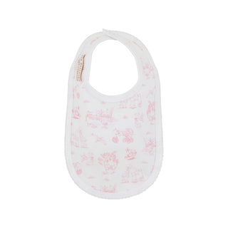 The Beaufort Bonnet Burp Me Bib - Sir Propers Sweet Arrival (Hamptons Hot Pink)