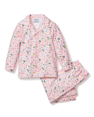 Petite Plume- Kid's Twill Pajama Set in Vintage Sweets