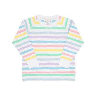 Cassidy Comfy Crewneck- Wellington Wiggle Stripe