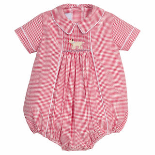 Little English Chest Smocked Bubble - Lab