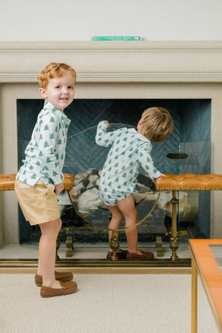 The Proper Peony Boy Polo - Blue Tannenbaum