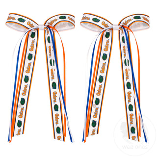 Wee Ones Logo Ribbon Boot Bows with Streamers - Florida