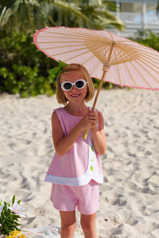 The Beaufort Bonnet Tilly Snap Set (Shorts)- Pier Party Pink with Citrus Style