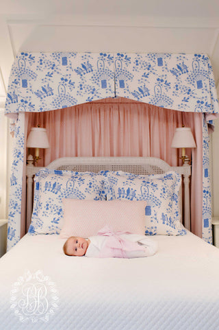 The Beaufort Bonnet Company Bow Swaddle - Pink Savannah Seersucker