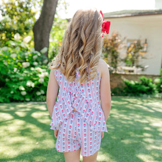 Lila and Hayes Poppy Girls' Short Set - Liberty Floral
