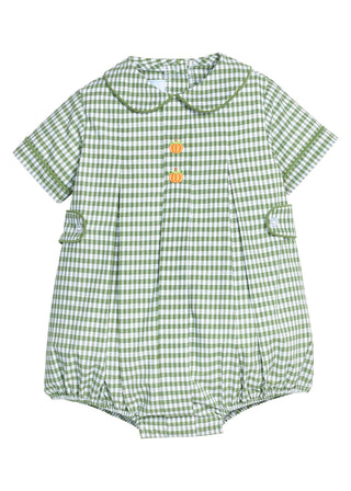 Little English - Embroidered Nicholas Bubble - Pumpkin