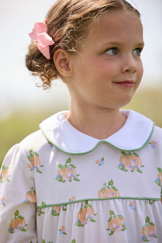 Little English Evelyn Dress - Pumpkin Petals