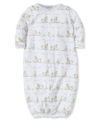 Kissy Kissy Blue Noah's Print Convertible Gown