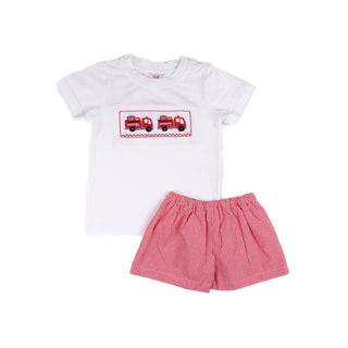 Shop Teeta Wyatt Short Set - Fire Truck
