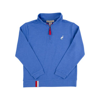 Prepletic™ Hayword Half-Zip- Barbados Blue with Richmond Red