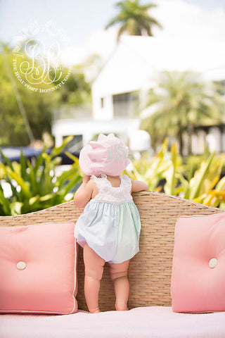 The Beaufort Bonnet Company Bonnet- Pink Greenbrier Gingham