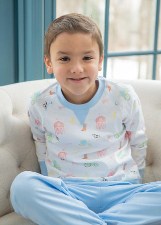 James and Lottie Sam Sweatshirt in Farm Life Knit