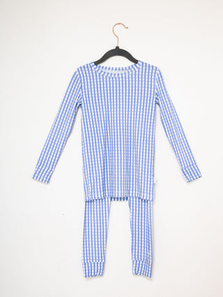 Pajama Set 2 Piece - Gingham Blue