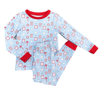 Boys Two Piece Jammies, Letters to Santa Knit