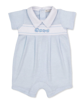 Kissy Kissy Blue Stripe Short Playsuit - Train
