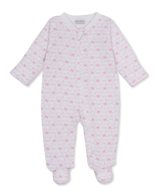 Kissy Kissy - Baby Bows Pink Zip Footie