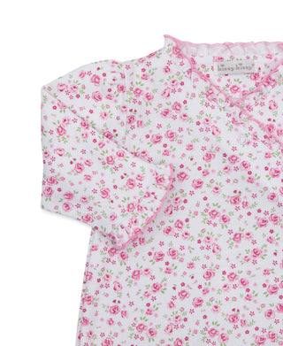 Kissy Kissy Smocked Sack -Cottage Roses Pink