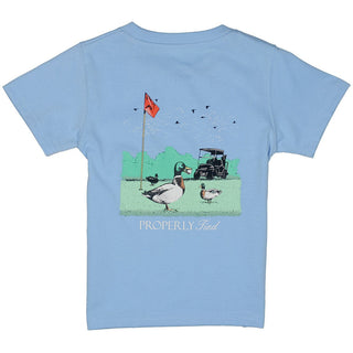 Properly Tied Boys Fowl Play Short Sleeve - Light Blue