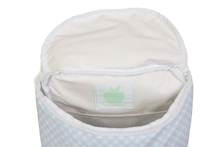 Apple of My Isla - The Bottle Bag in Blue Gingham