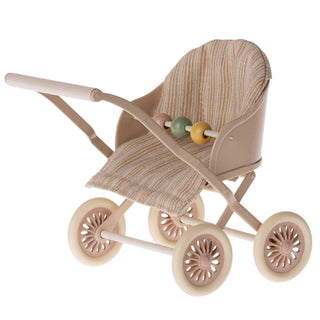 Maileg Stroller for Baby Mice, Rose