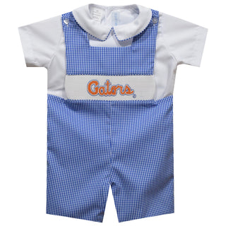 Florida Gators Smocked Royal Gingham Jon Jon