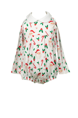 The Proper Peony- St. Nick Long Sleeve Boy Bubble