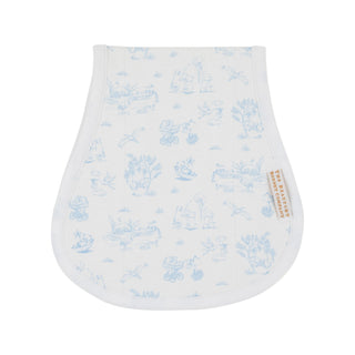 The Beaufort Bonnet Oopsie Daisy Burp Cloth - Sir Propers Sweet Arrival (Beale Street Blue)