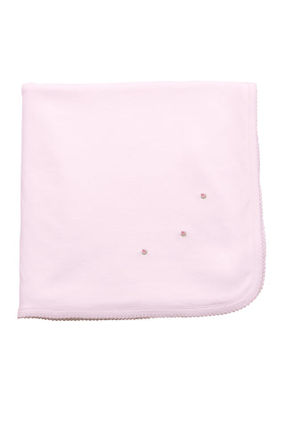 The Proper Peony Small Pima Blanket - Pink