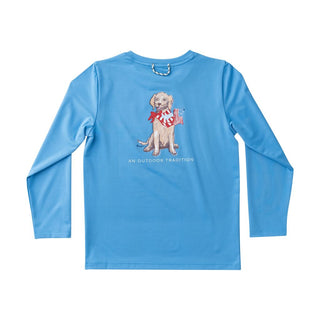 Prodoh Kid's Pro Performance Long Sleeve T-shirt Marina Blue