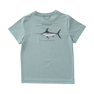 Prodoh Pro Performance Short Sleeve T-Shirt in Blue Surf Swordfish