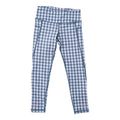 GIRL'S ATHLETIC LEGGING IN BLUEFIN BLUE GINGHAM