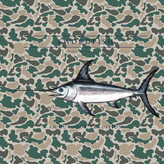 Prodoh Kid's Pro Performance Hoodie T-Shirt in Neutral Break Point Camo with Swordfish