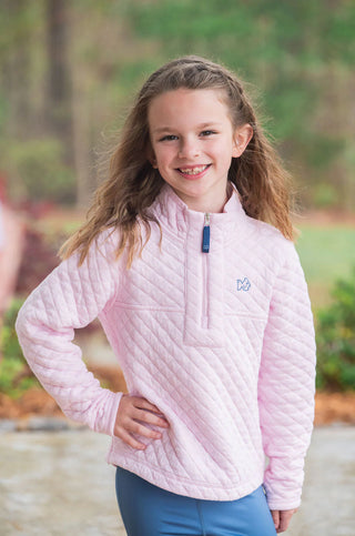 Prodoh Pink Girls Quilted Zip Pullover