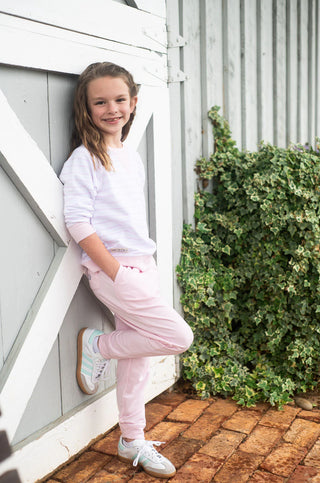 Prodoh Girls All Day Jogger Sweatpants in Pink Tulle