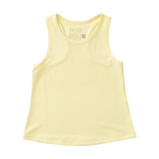 Prodoh Girl's Active Racerback Tank Top – Solid Yellow Pear