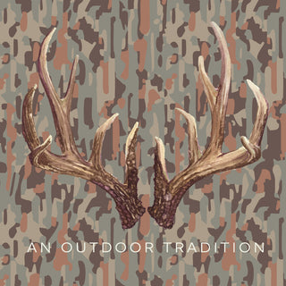Prodoh Boys' Pro Performance Hoodie T-shirt - Neutral Camo with Deer Antlers