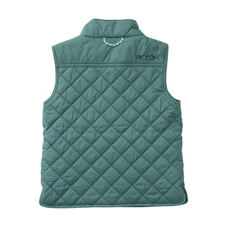 Prodoh Kid's Pro Quilted Vest in Smoke Pine Green