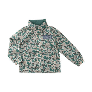Prodoh Boy's Reflective Rain Jacket in Neutral Camo