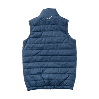 Prodoh Boys Puffer Vest in Dark Denim Blue with Football Print Liner