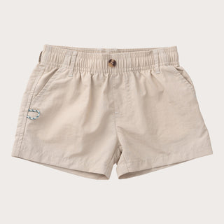 Prodoh Boys' Outrigger Performance Short - Feather Gray Khaki