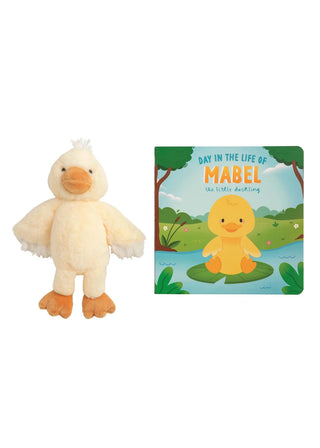MudPie Little Duckling Book & Plush Set