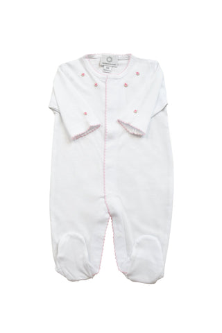 The Proper Peony Proper Pima Footed Pajamas - White